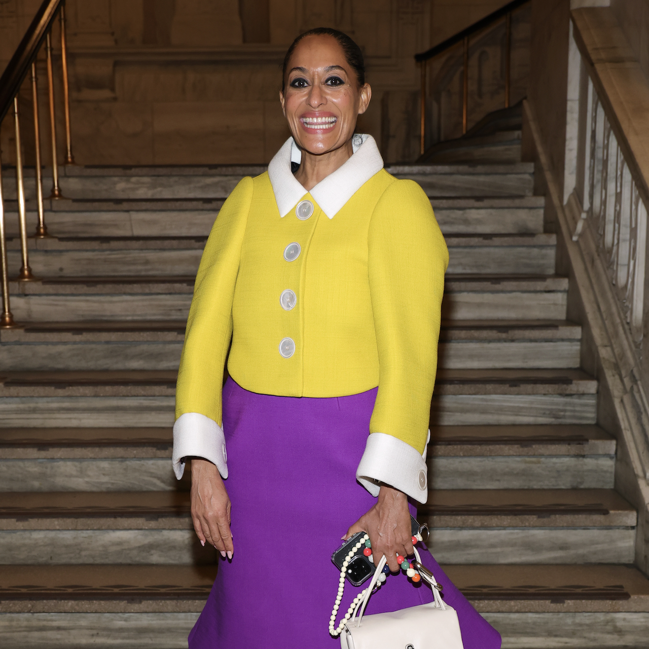 Tracee Ellis Ross attends the Marc Jacobs 2025 Runway Show at New York Public Library on February 03, 2025 in New York City.