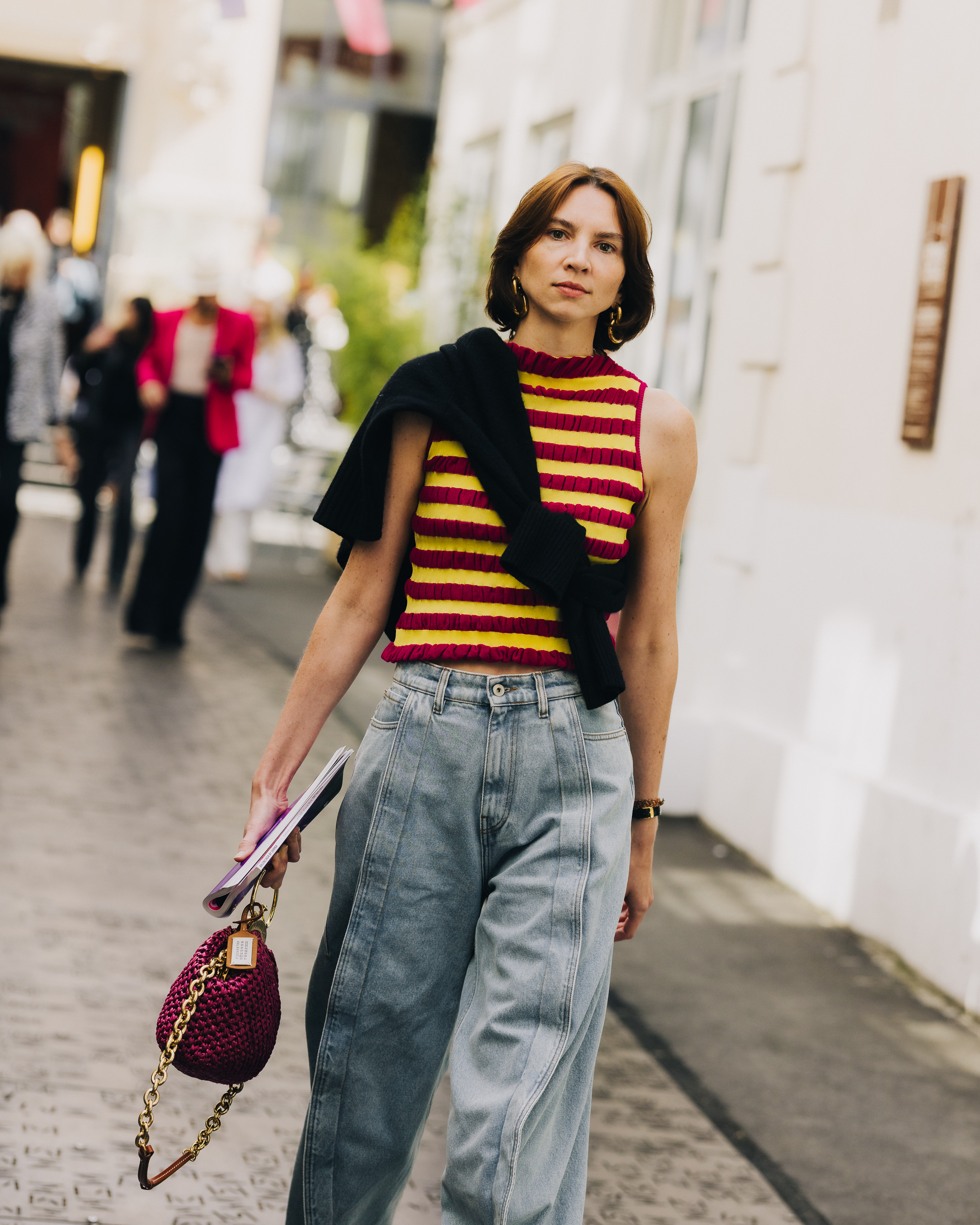 woman at paris fashion week couture street style