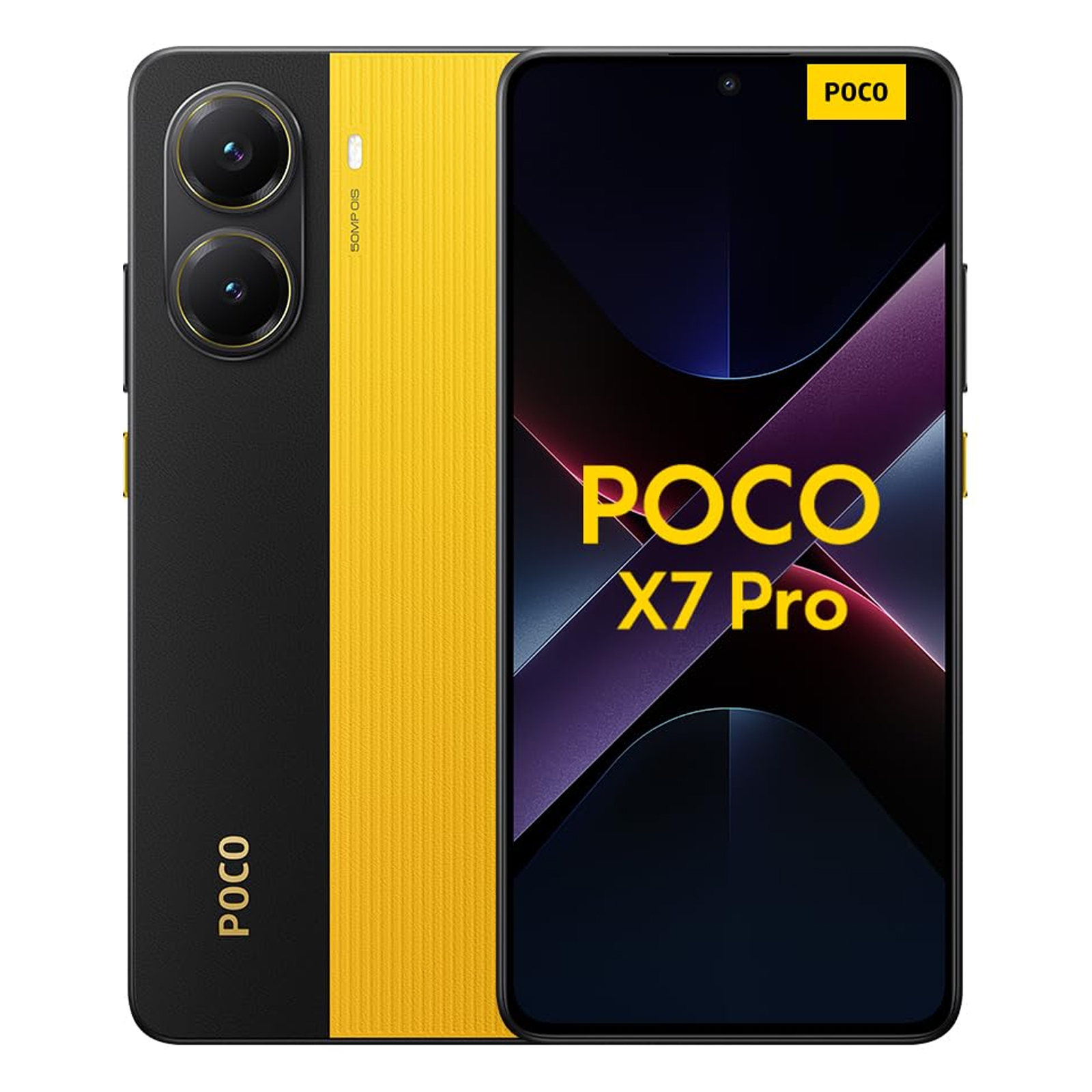 Xiaomi Poco X7 Pro in Black/Yellow