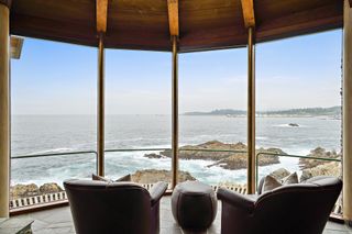 Kim Novak's house reading nook with beach views