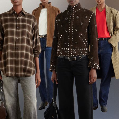 Collage of Net-A-Porter Fall Outfits