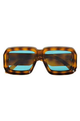 + Gafas de sol de acetato con montura cuadrada y diseño de carey de Paula Ibiza