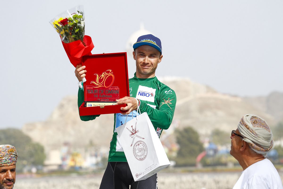 Alexey Lutsenko (Astana) also won the green jersey after Kristoff crashed out