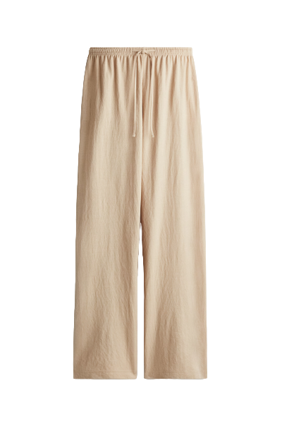 H&M, Wide-Cut Pull-On Pants
