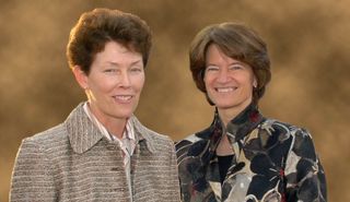 Tam O’Shaughnessy and Sally Ride pictured here together, were romantic partners for 27 years up until Sally’s death in 2012.