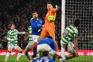 Celtic and Rangers in action in the Scottish League Cup final in December 2024.