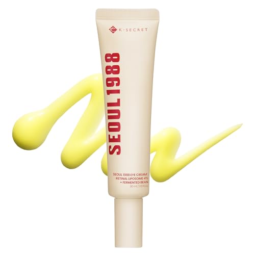 K-Secret Seoul 1988 Retinal Eye Cream &ndash; Formulated With Advanced Retinal Liposome 4% and Fermented Bean for Smoother, Refreshed-Looking Eyes | Korean Skincare, 30ml / 1.01 Fl Oz