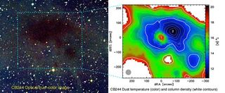 Frigid Cloud in Deep Space Gets Its Temperature Taken