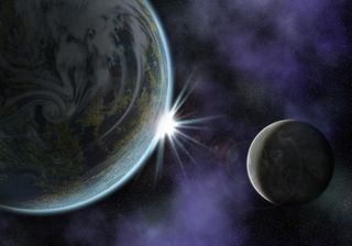 planet and moon system