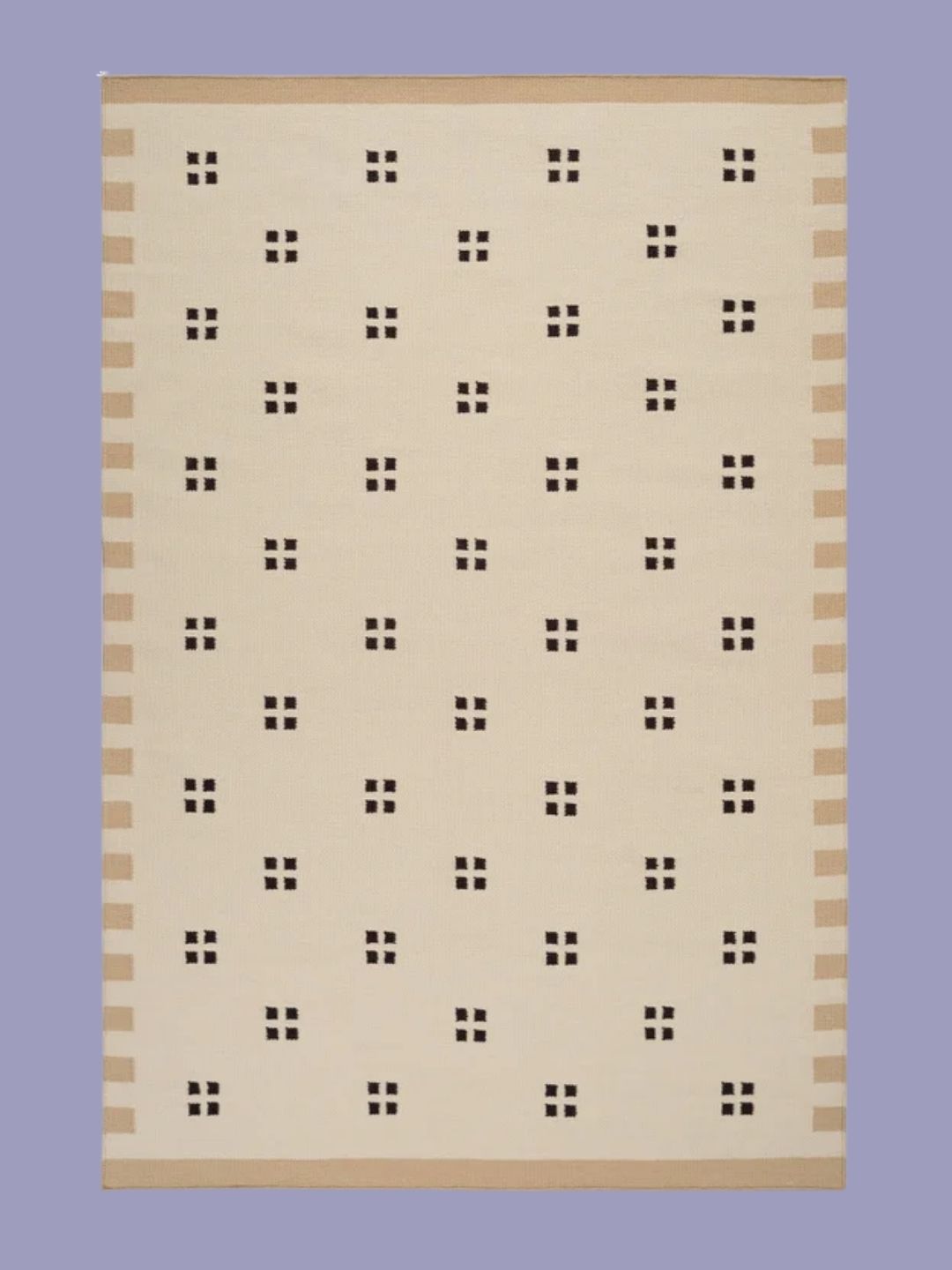 Nordic Knots by MRS, Pierce Flatweave Rug in Beige/Orange