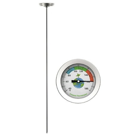 Gjx 50cm Stainless Steel Compost Soil Thermometer Celsius Measuring Garden 40-180&amp;#8457;