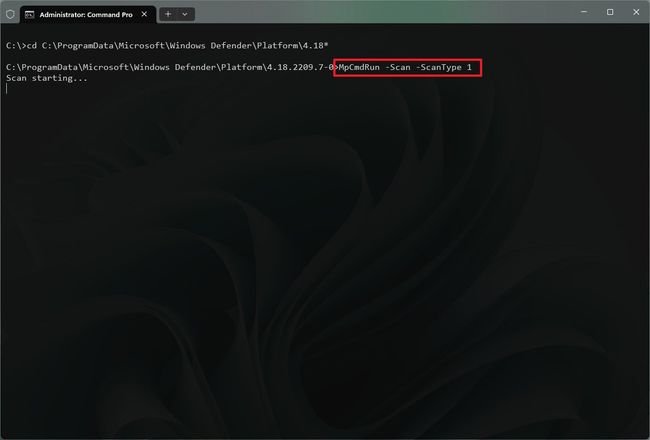 How to manage Microsoft Defender Antivirus from Command Prompt on