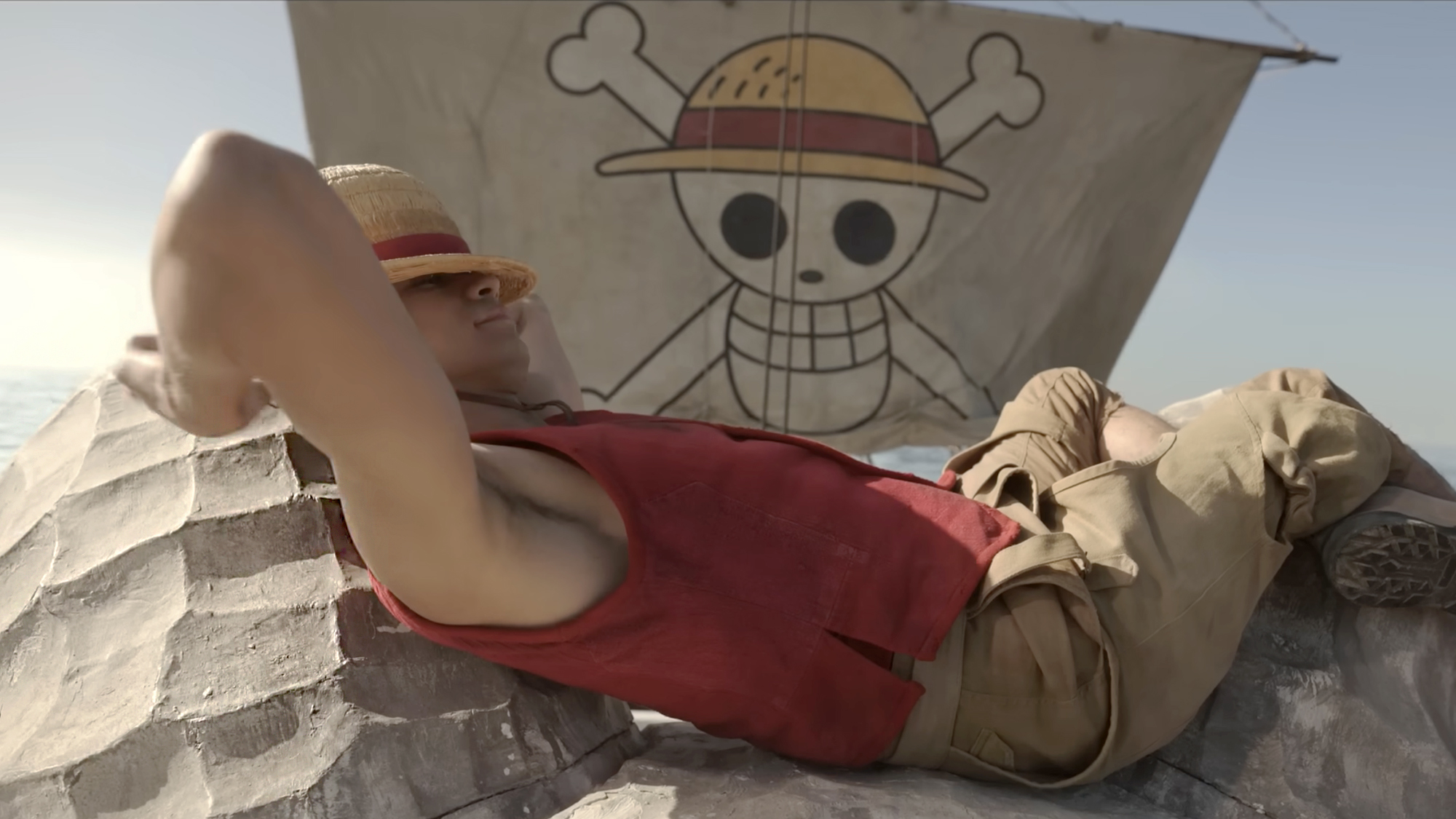 I&amp;ntilde;aki Godoy as Monkey D. Luffy in Netflix's hit series One piece.