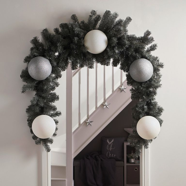 How to create a DIY Christmas door arch decoration Ideal Home