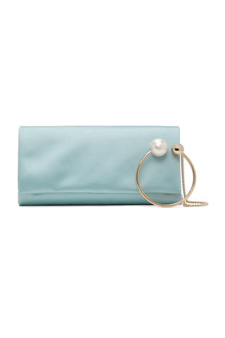 Jimmy Choo Blue Xandra Clutch