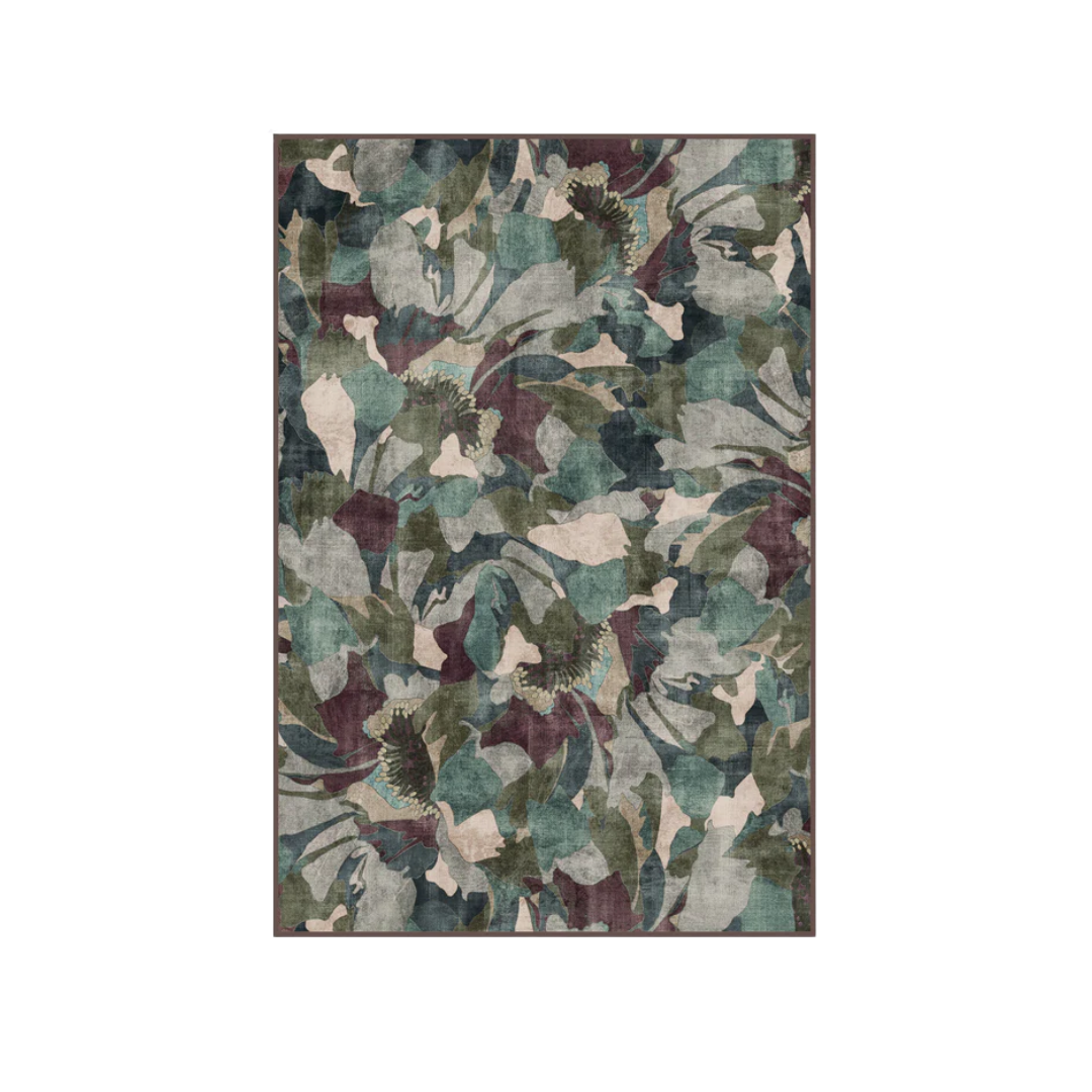 Ruggable x Liberty, Peony Promenade Aubergine Rug, 4' x 6'