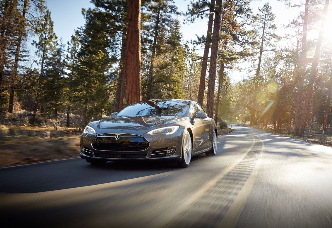 Elon Musk Reveals Hidden Rainbow Road In Tesla Model S