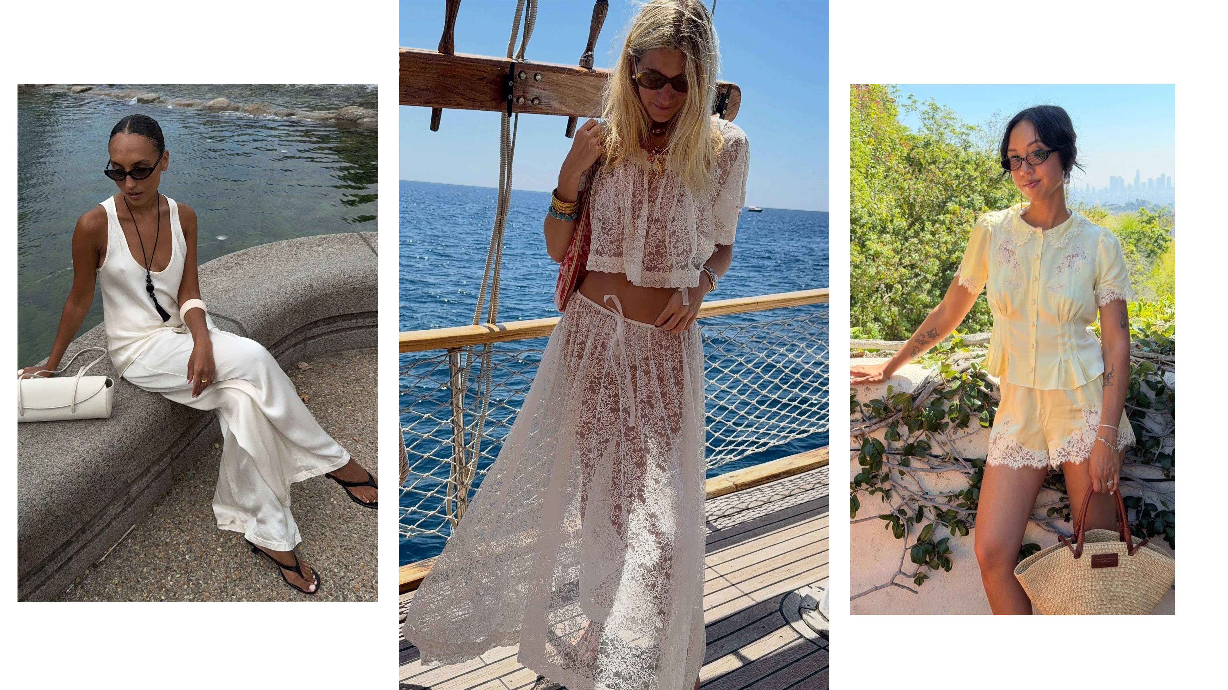Women wearing summery matching sets