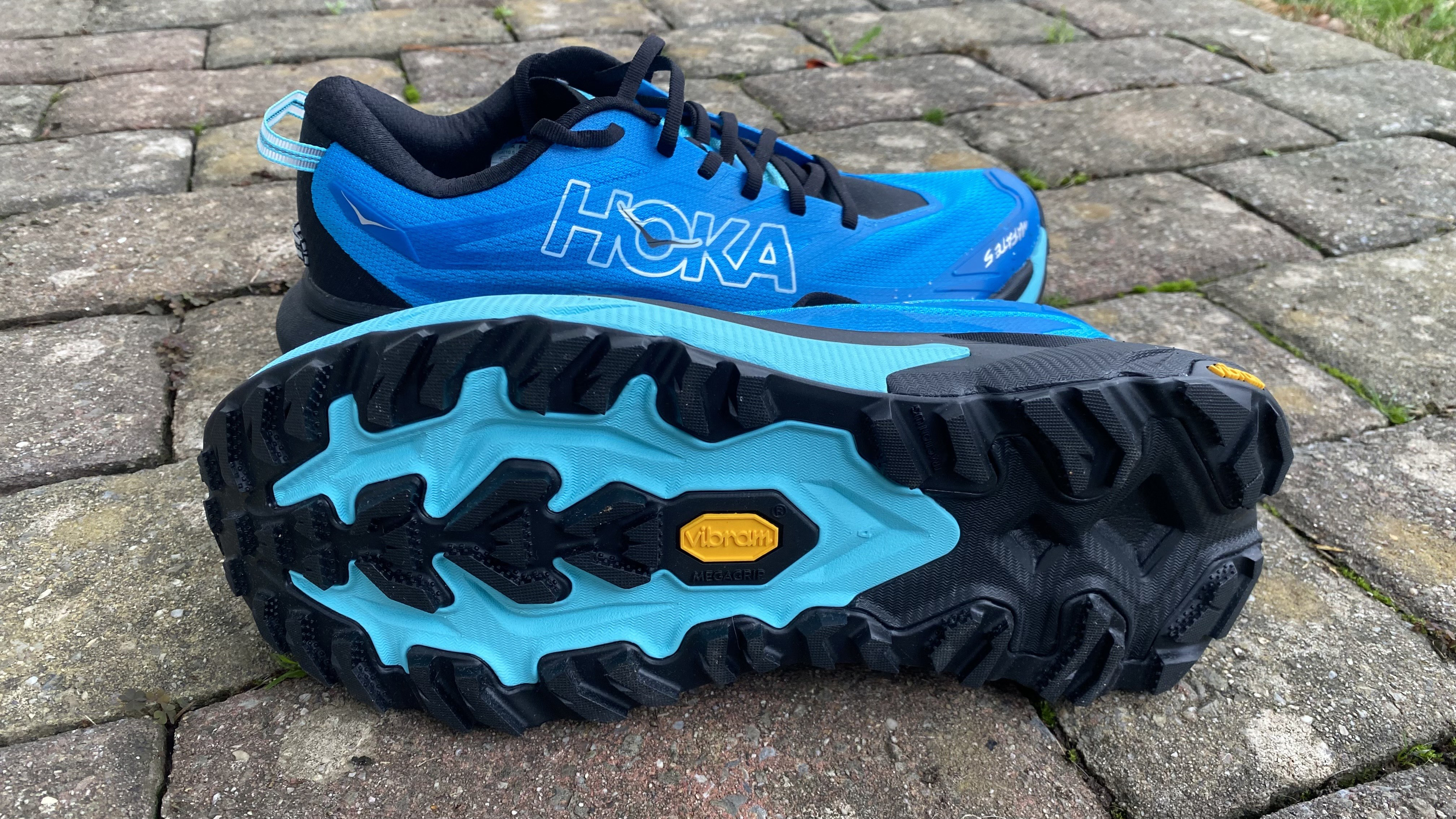 Hoka Mafate 5 showing the Vibram outsole