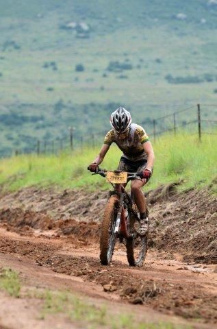 Yolande Speedy in the mud