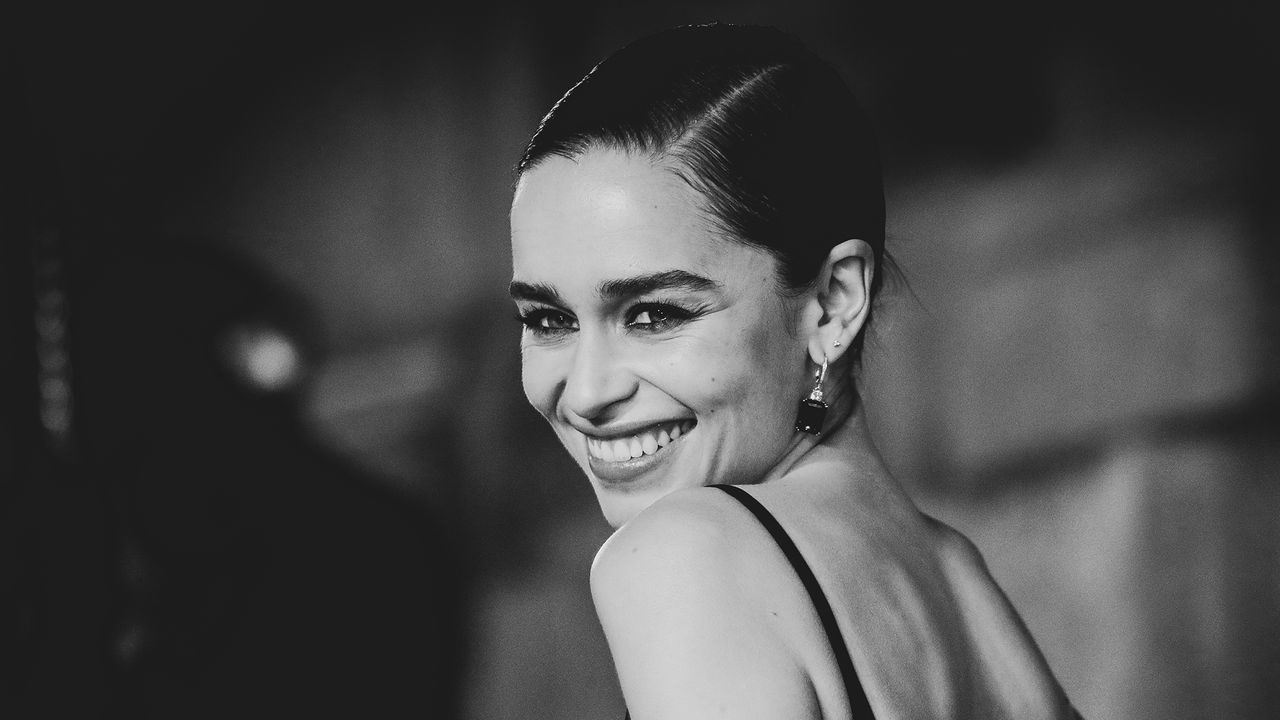 Emilia Clarke arriving at the Baftas 2021