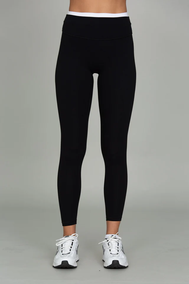 Black Double Waist Strydeform Legging