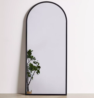 A large arched mirror