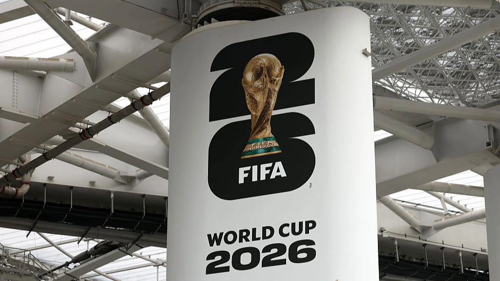 World Cup 2026 banner inside a stadium