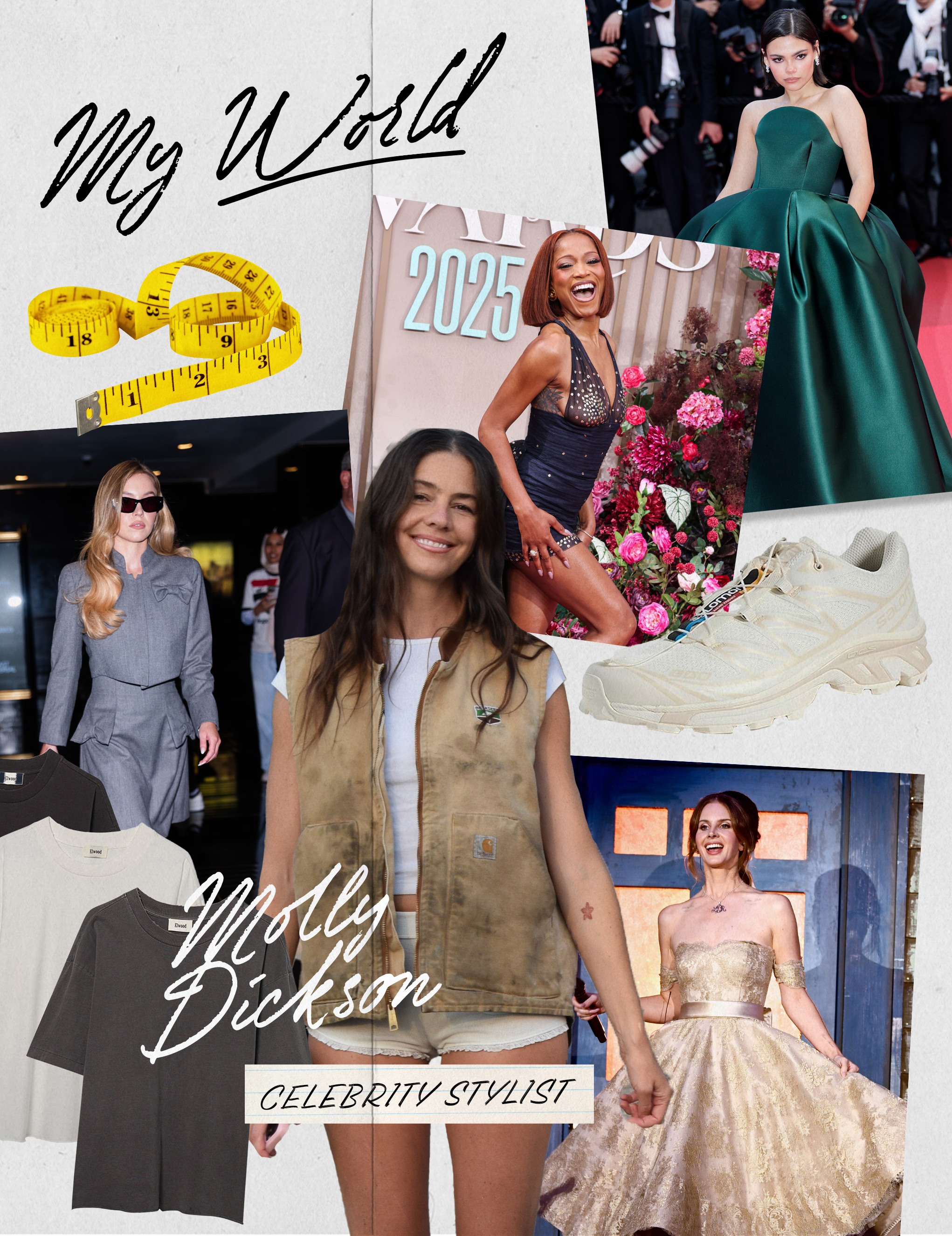 a collage about Molly Dickson