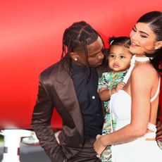 santa monica, california august 27 travis scott and kylie jenner attend the travis scott look mom i can fly los angeles premiere at the barker hanger on august 27, 2019 in santa monica, california photo by tommaso boddigetty images for netflix