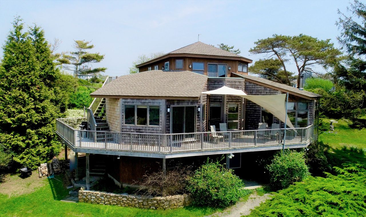 Homes on the Massachusetts coast.