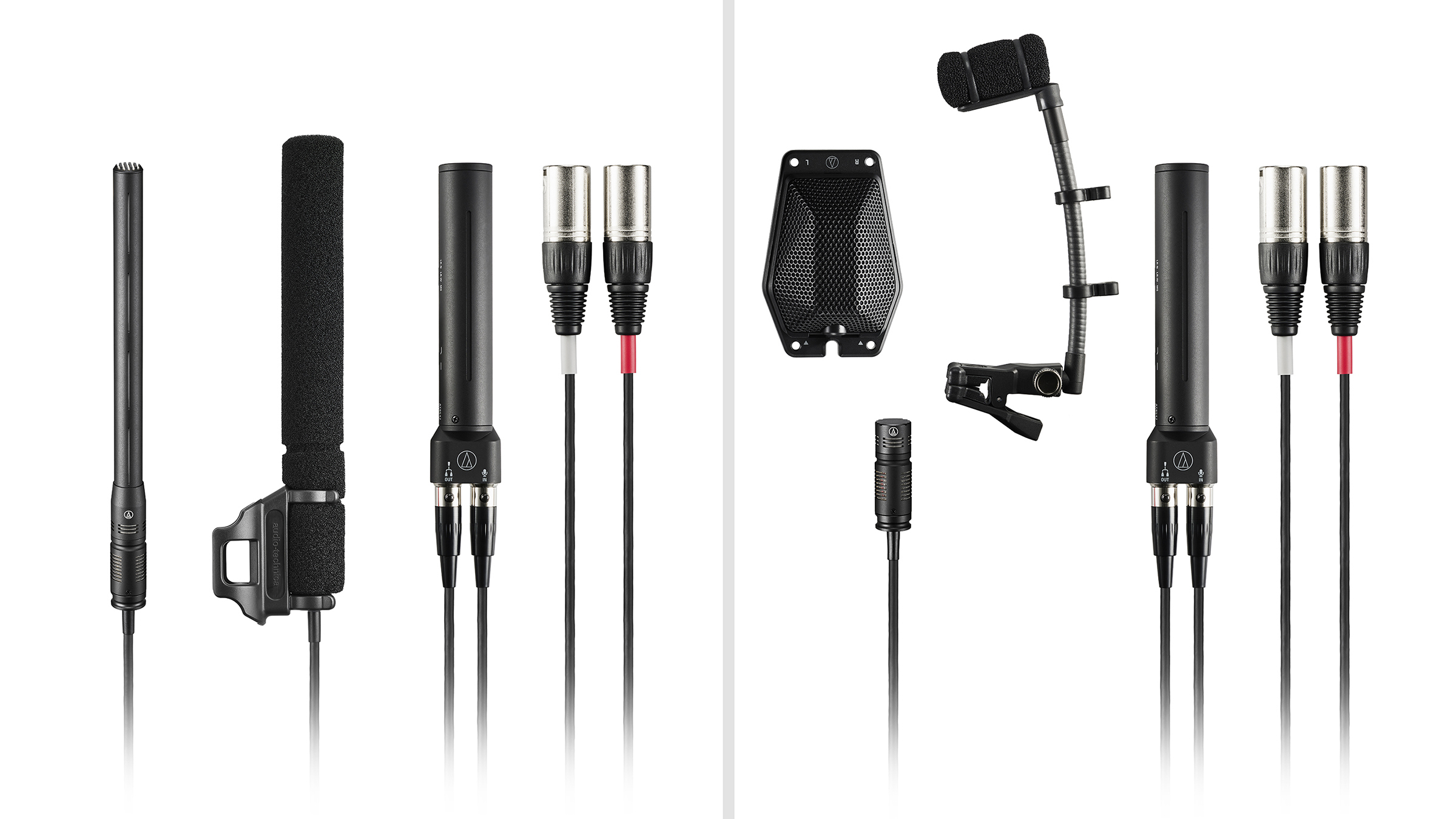 The Audio-Technica BP350ST-UB and BP350ST-UL microphones. 