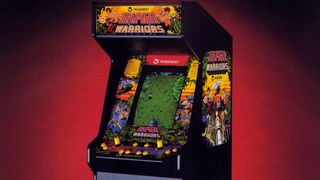 A traditional arcade machine for Ikari Warriors - one of our best 50 arcade games.