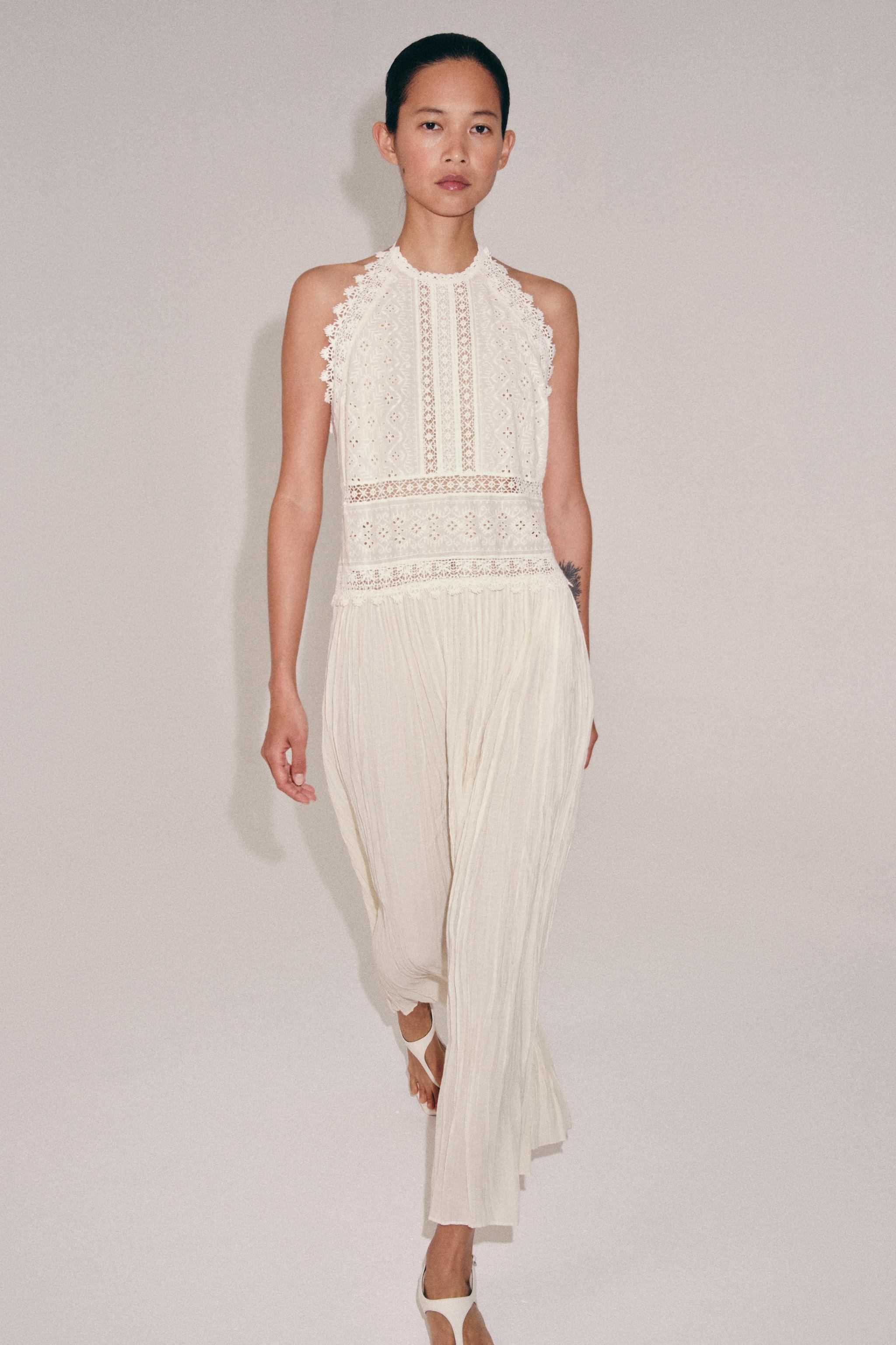 Zw Collection Lace Midi Dress