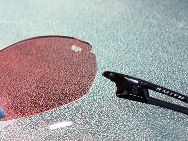 Once the pieces are lined up, simply slide them apart and swap lenses