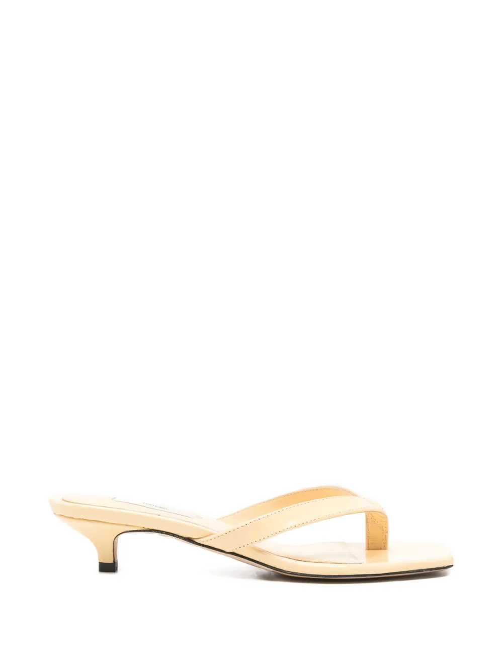 Toteme Naplack Heeled Sandals in Buttercup | 36