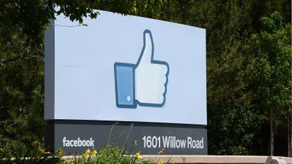 Facebook HQ street sign.