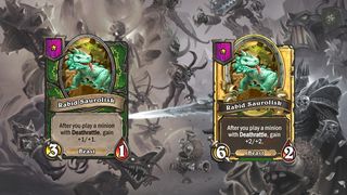 Hearthstone Battlegrounds Minion Beast Rabid Saurolisk