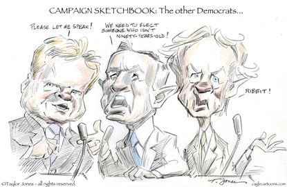 Political cartoon U.S. Democratic Debate 2016
