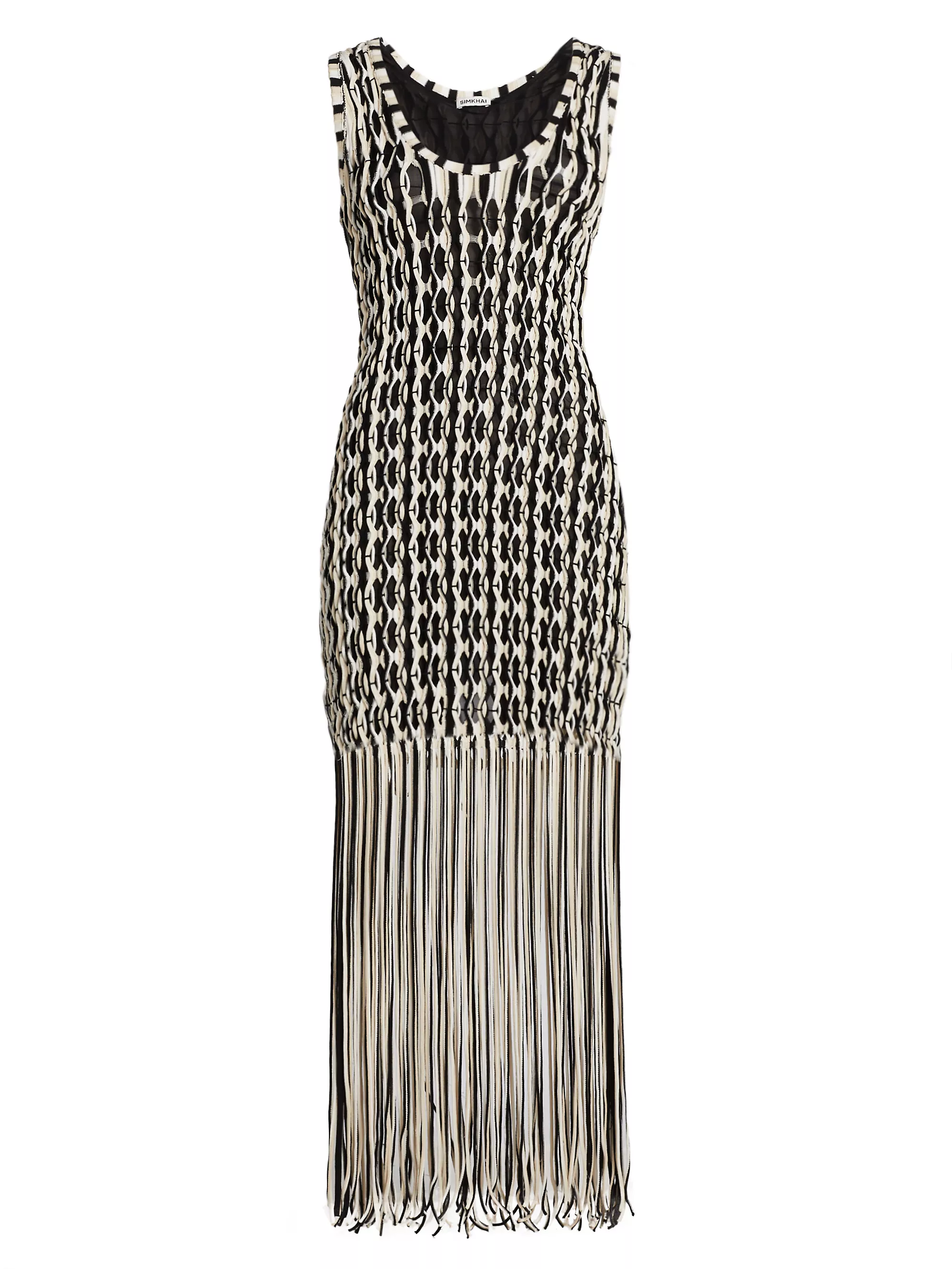 Sonia Fringe Tank Maxi-Dress