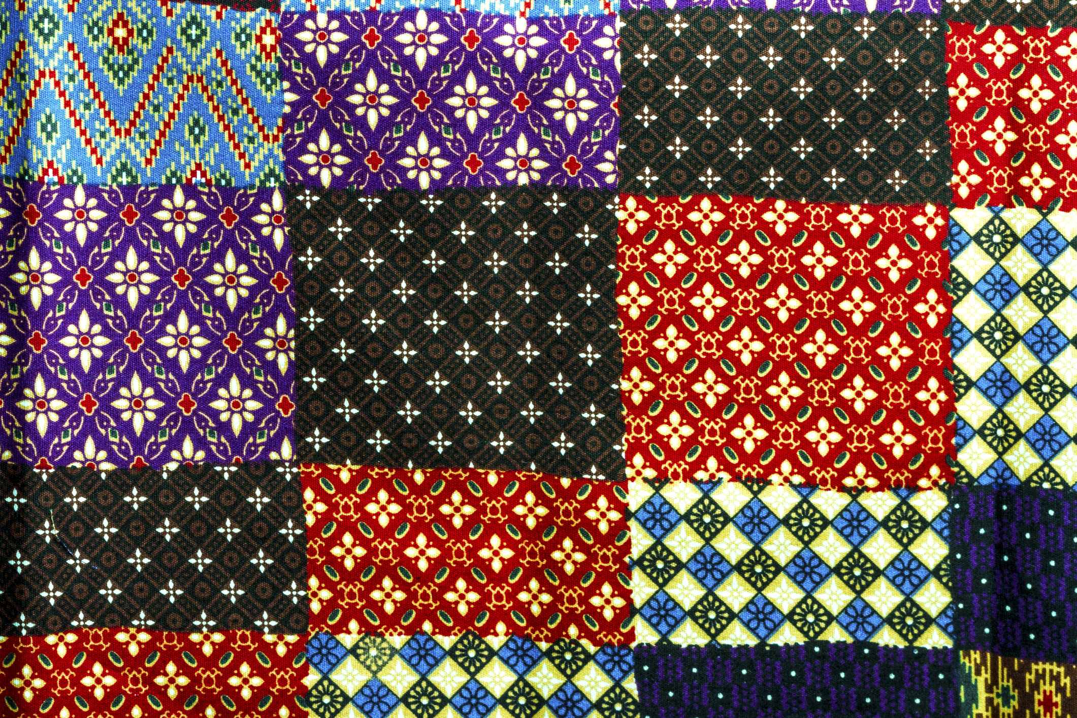 colorful cotton fabric quilt