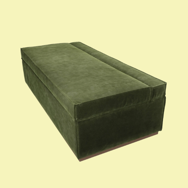 Jack in a Box Double Bed in Box in Green Velvet