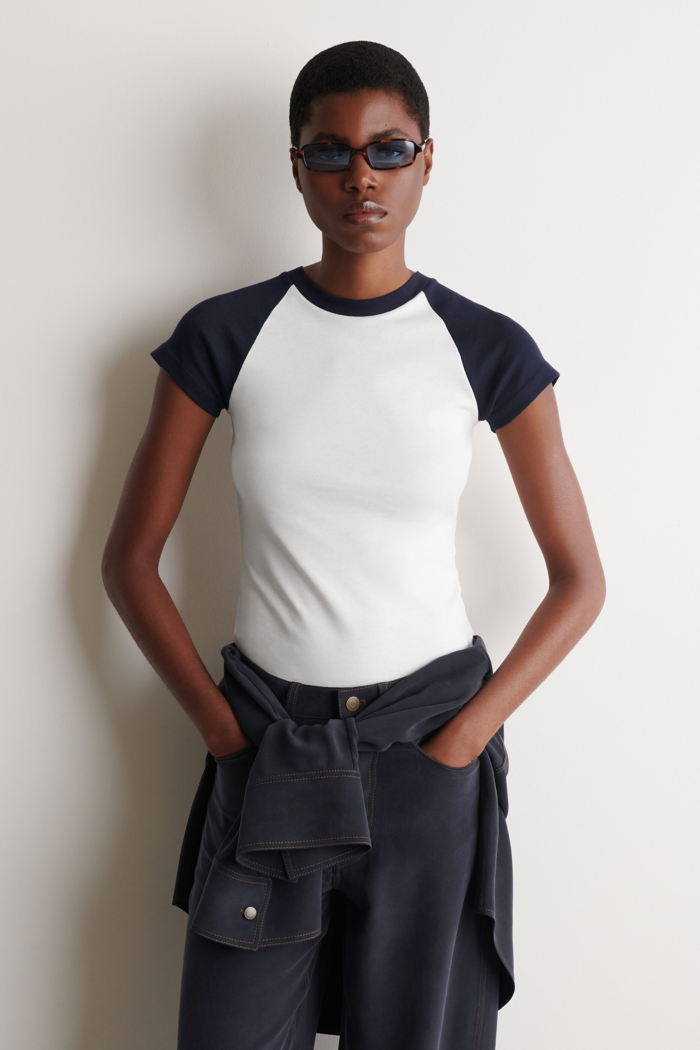 Slim Cotton Raglan T-Shirt
