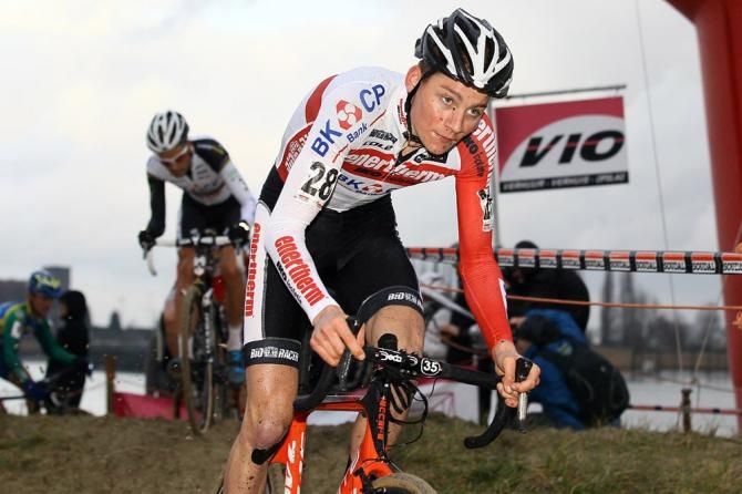 Mathieu van der Poel finished an impressive 2nd in his elite 'cross race debut.