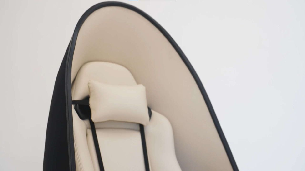 Alienware's Bodega collaboration egg chair font angle
