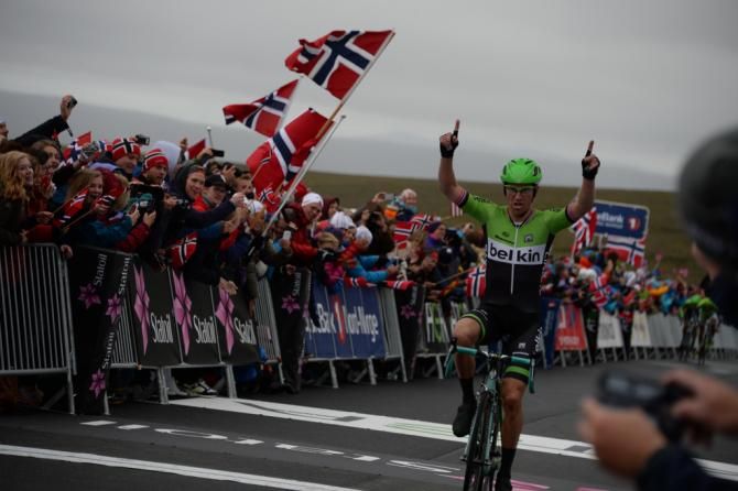 Stage 1 winner Lars Pettter Nordhaug (Belkin)