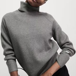 M&S Ribbed Roll Neck Jumper