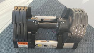 Image of dumbbells being tested at home