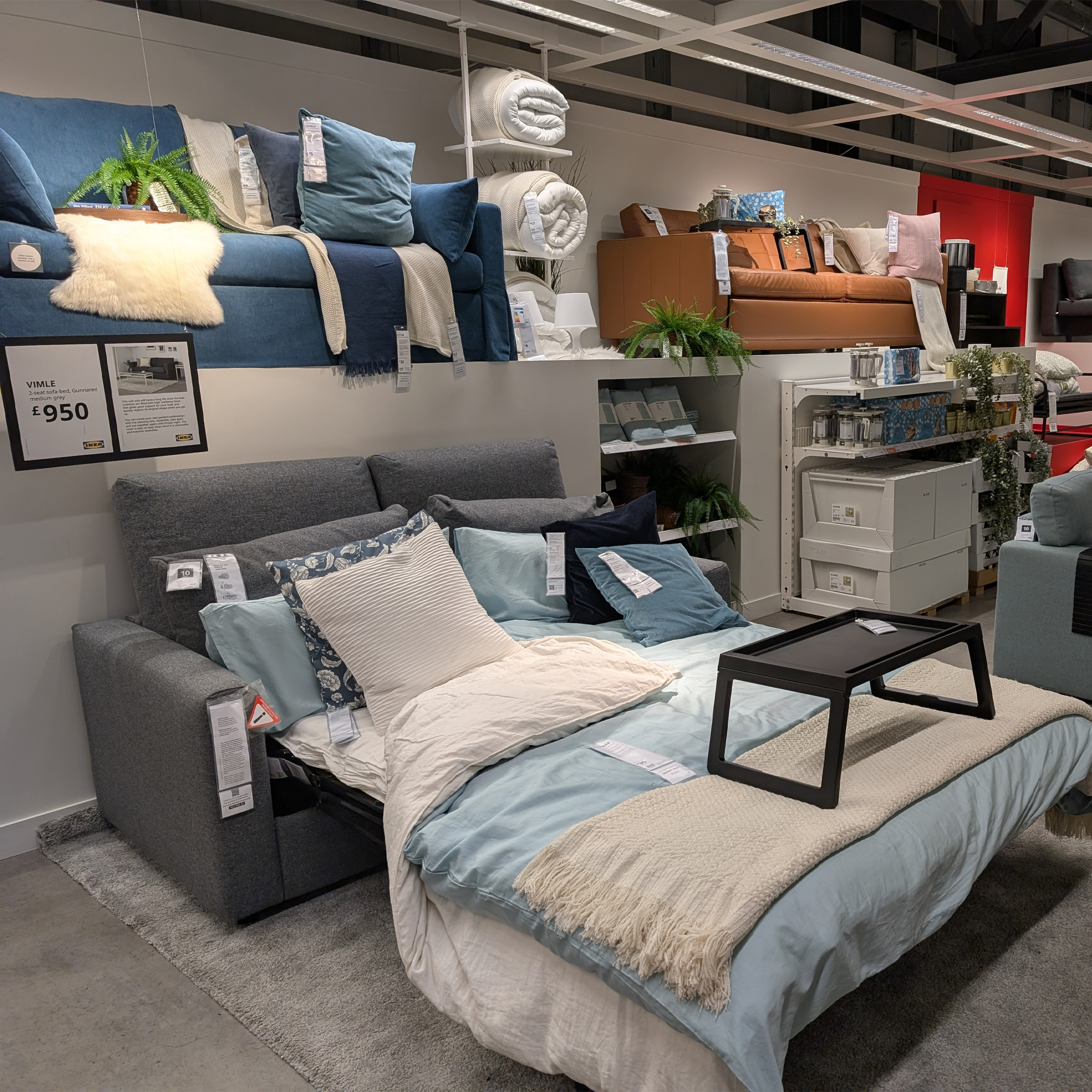 IKEA sofa bed in-store testing