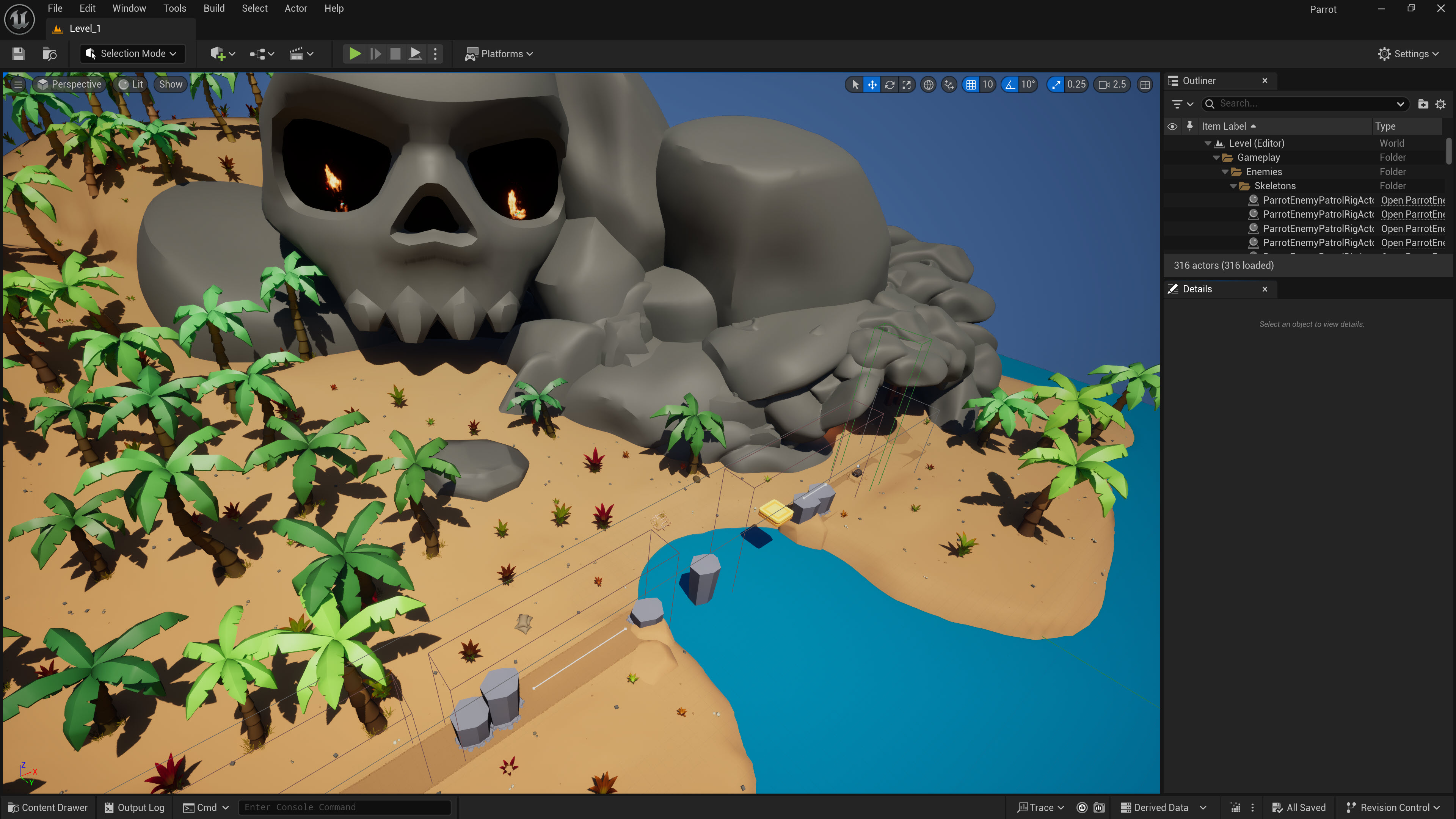 Unreal Engine 5 Parrot Game Sample